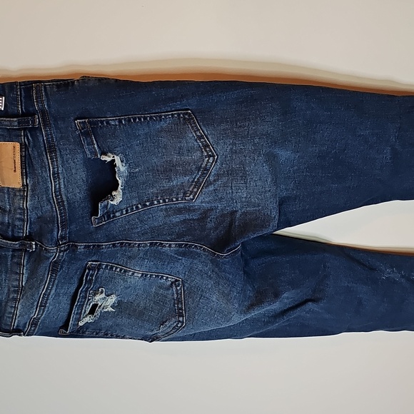 Bluenotes Size 10 Distressed Blue High Rise Jeggings - Picture 4 of 7